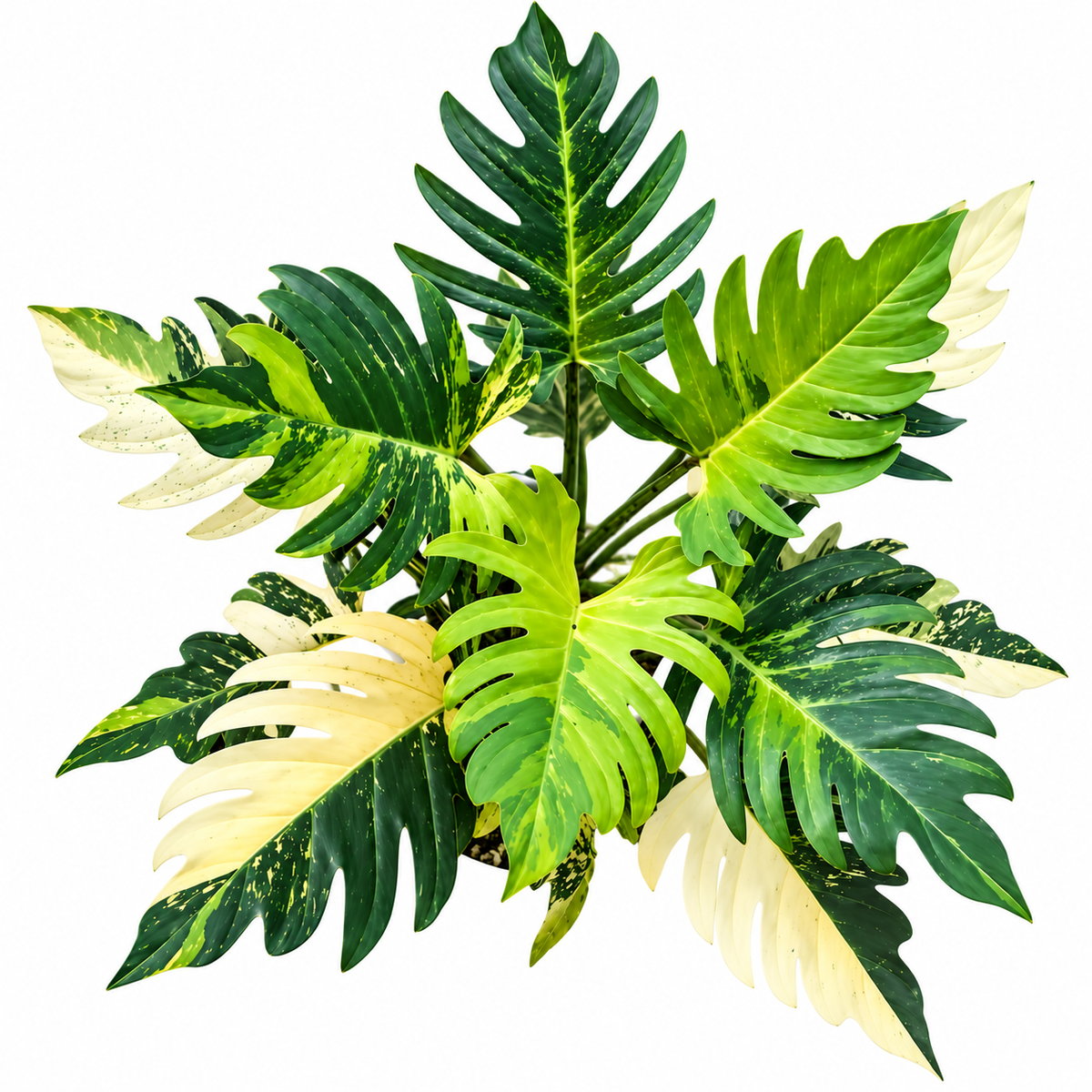 Philodendron pinnatifidum Olympiad Variegated - Tissue culture (1plant/bag)