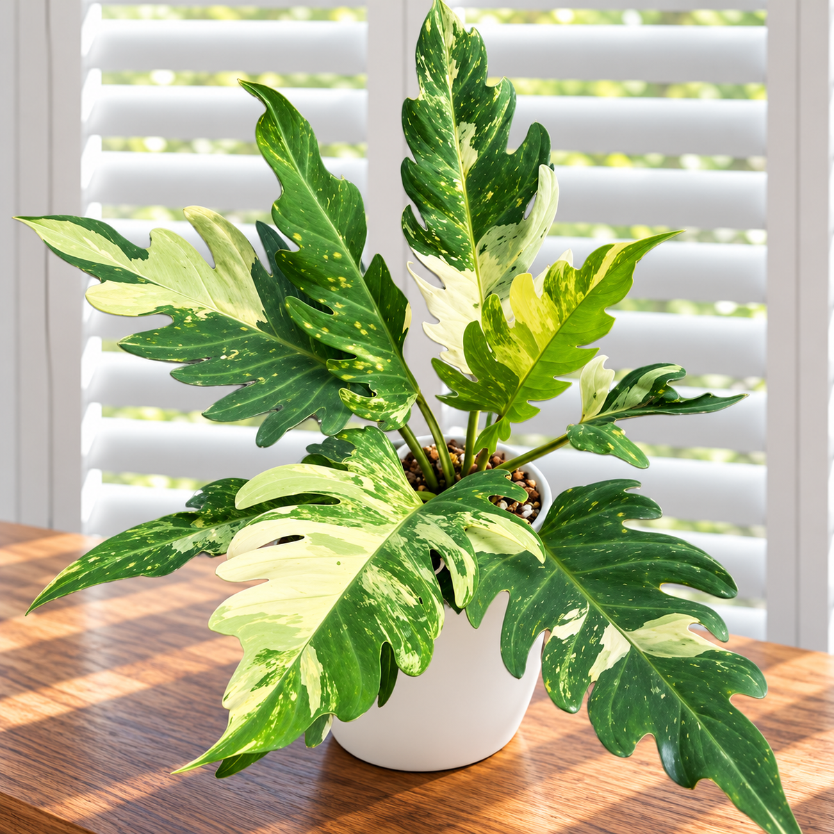 Philodendron pinnatifidum Olympiad Variegated - Tissue culture (1plant/bag)