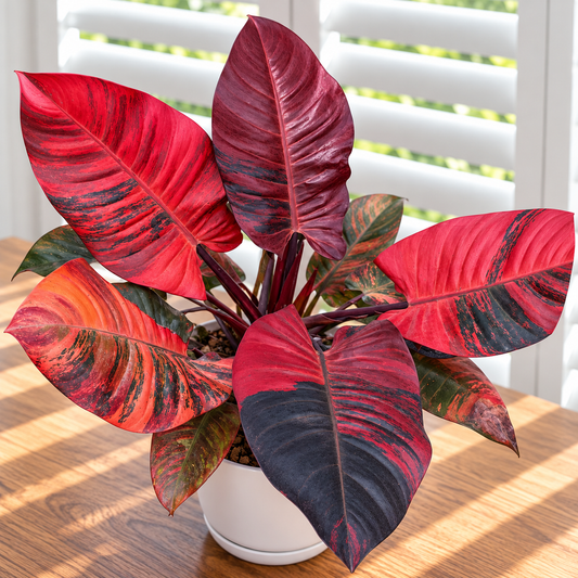 Philodendron Black Cardinal Variegated - Tissue culture (1plant/bag)