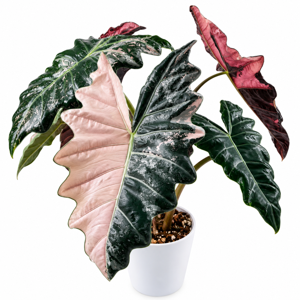 Variegada Monstera Alocasia pseudosanderiana Pink Variegated PRE- ORDER _ Tissue culture ...