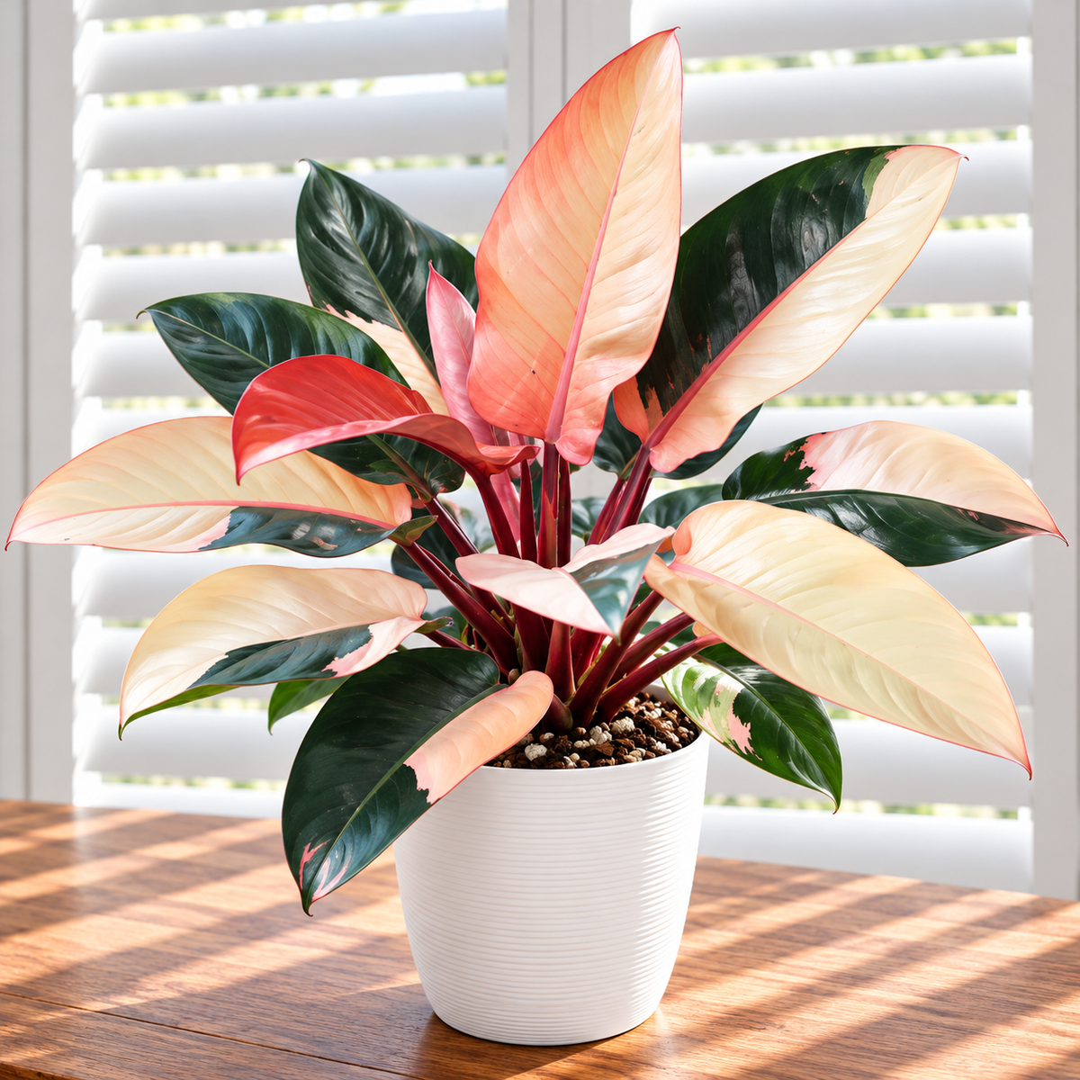 Philodendron Red Congo Variegated PRE-ORDER - Tissue culture (1plant/bag)