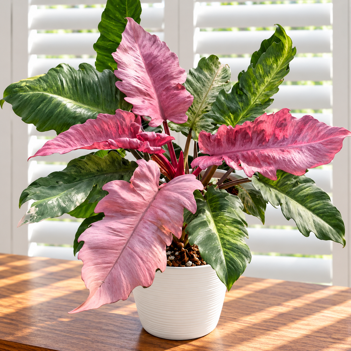 Philodendron Caramel Strawberry Pink Mint PRE-ORDER - Tissue culture (1plant/bag)